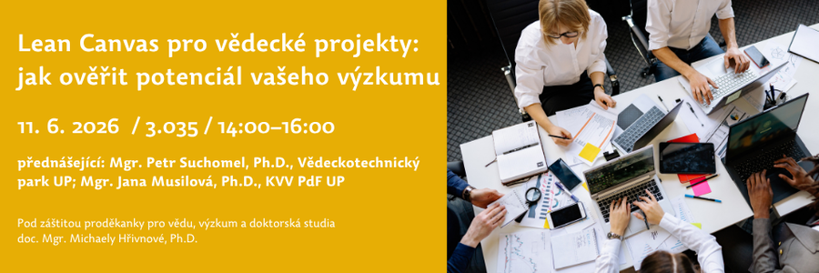 Odpoledne s vědou - Lean Canvas
